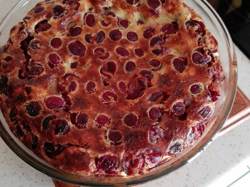 Cliquez pour zoomer ! Clafoutis aux cerises Thermomix par Mamie Maïr