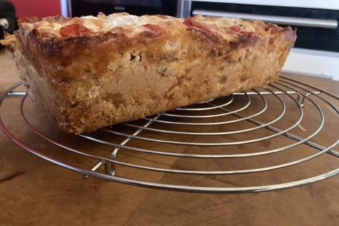 Cliquez pour zoomer ! Cake tomates mozzarella et lardons Thermomix par Ousseau