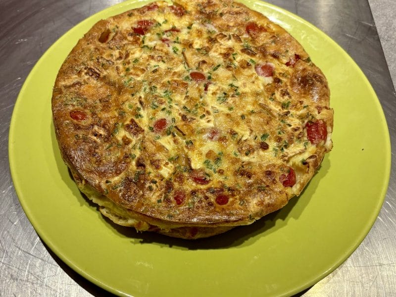 Cliquez pour zoomer ! Clafoutis tomates cerises et fromage de chèvre Thermomix par Ousseau