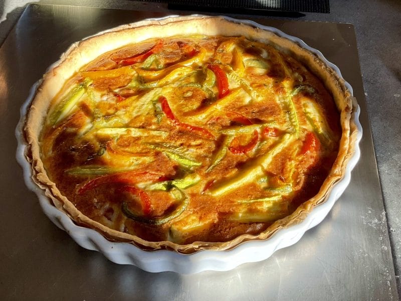 Cliquez pour zoomer ! Quiche poivrons et courgettes Thermomix par Ousseau