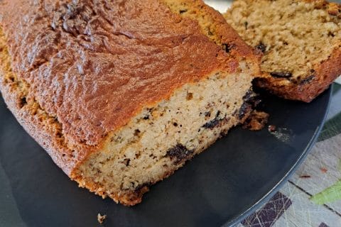 Cliquez pour zoomer ! Cake banane et pépites de chocolat Thermomix par jcblaura