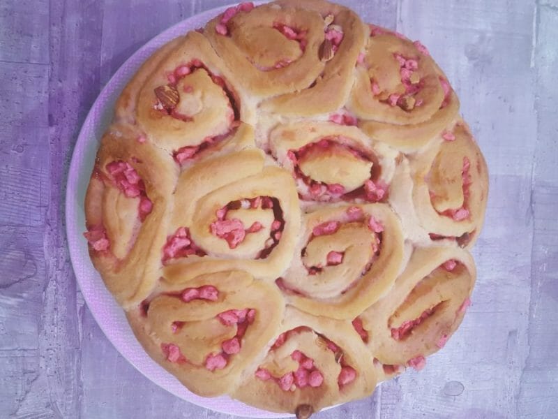 Brioche aux pralines roses au Thermomix - Cookomix