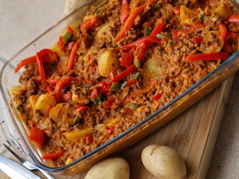 Cliquez pour zoomer ! Boeuf aux poivrons et pommes de terre Thermomix par jeremy_335