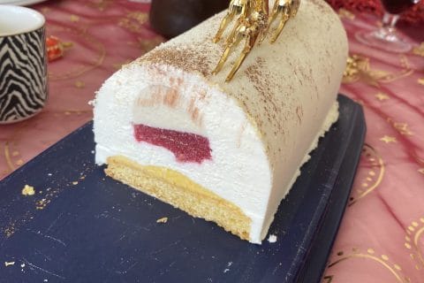 Cliquez pour zoomer ! Bûche citron et framboises Thermomix par maud_260
