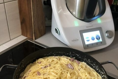 Cliquez pour zoomer ! Pâtes carbonara au Thermomix