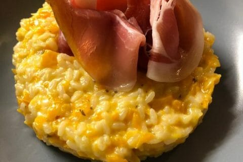 Cliquez pour zoomer ! Risotto butternut et chèvre frais au Thermomix