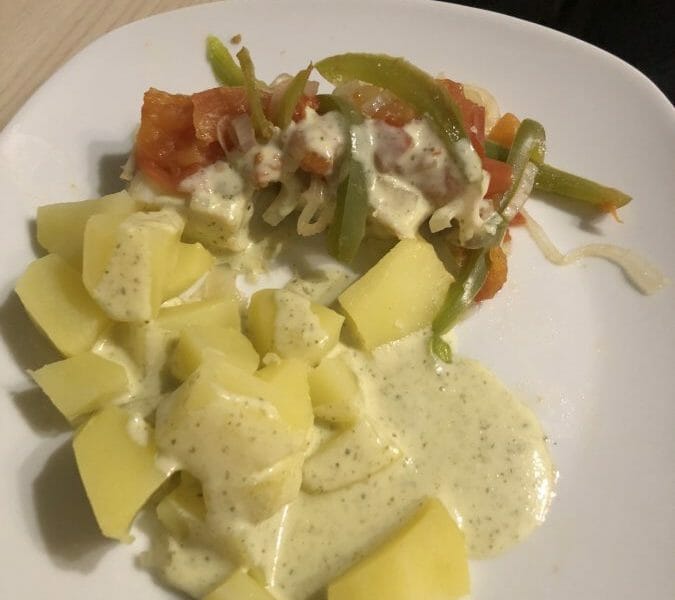Cliquez pour zoomer ! Filet de cabillaud et sa sauce persillée Thermomix par Anaide