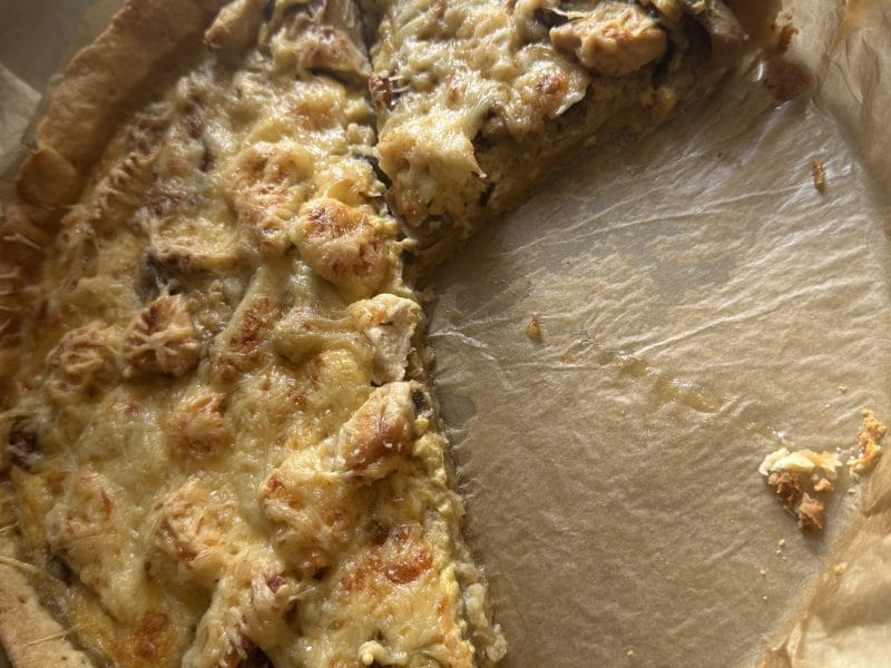 Cliquez pour zoomer ! Tarte au poulet et champignons Thermomix par Vyvika