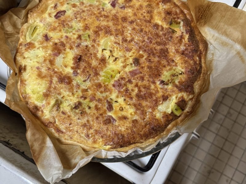 Cliquez pour zoomer ! Tarte aux poireaux et jambon Thermomix par Vyvika