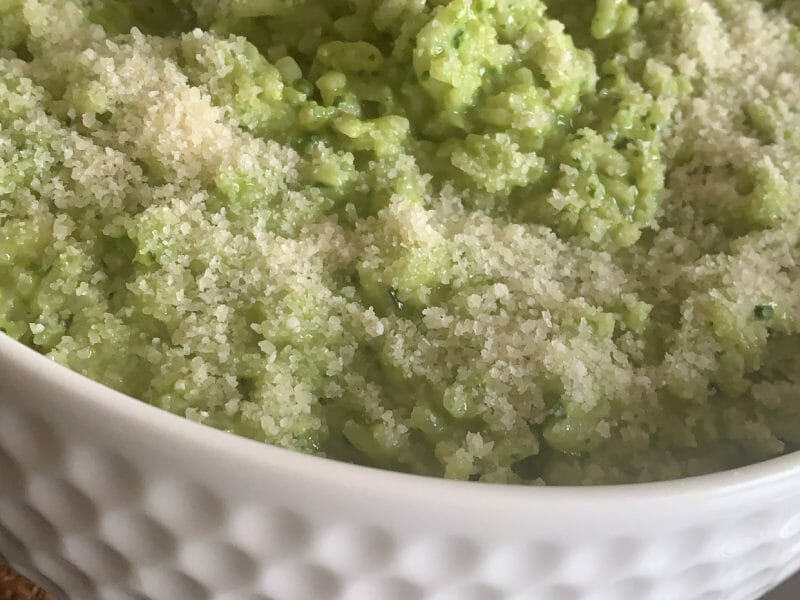 Cliquez pour zoomer ! Risotto au pesto d’épinards et basilic Thermomix par Marifati