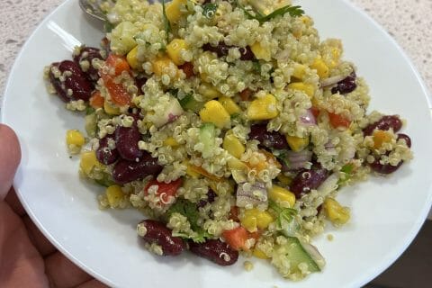 Cliquez pour zoomer ! Salade de quinoa mexicaine Thermomix par Marifati