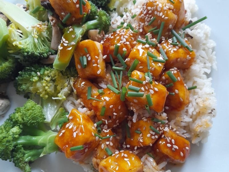 Cliquez pour zoomer ! Tofu sauté aux graines de sésame Thermomix par Stefk