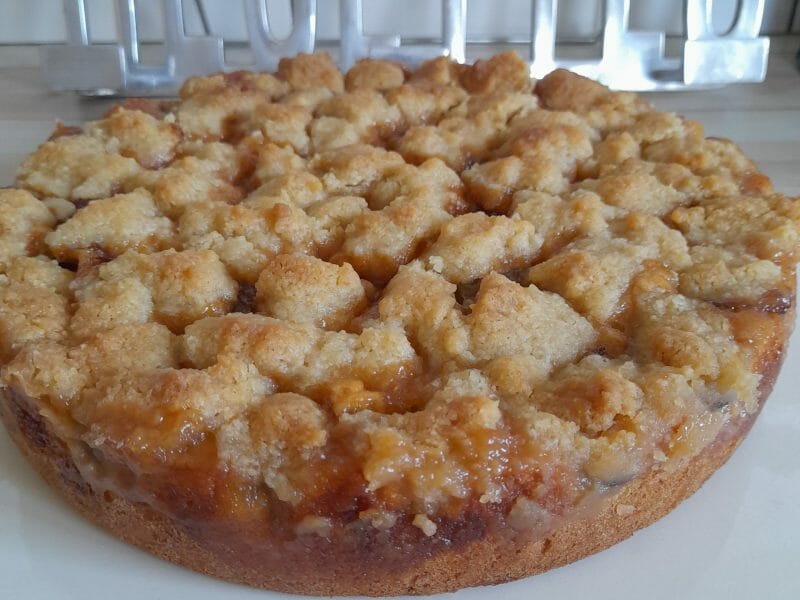 Cliquez pour zoomer ! Crumb cake aux prunes Thermomix par Stefk