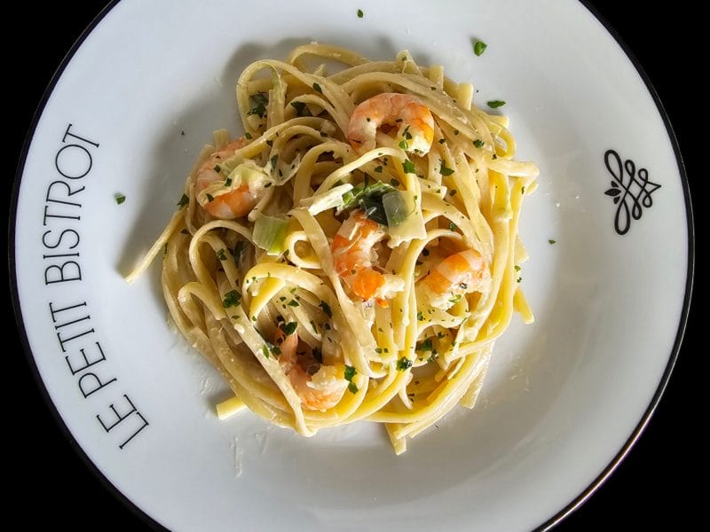 Cliquez pour zoomer ! Linguine aux poireaux et aux crevettes Thermomix par libel_1