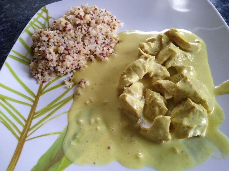 Cliquez pour zoomer ! Blancs de poulet sauce moutarde et curry Thermomix par François