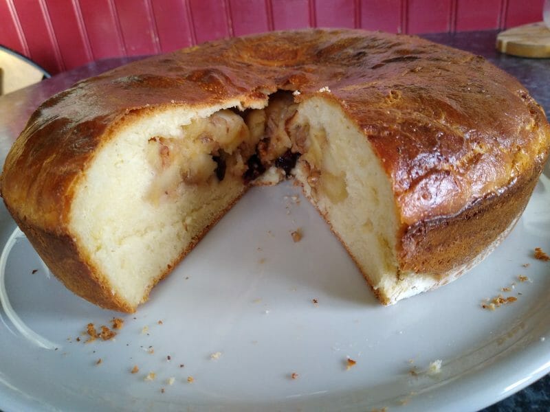 Cliquez pour zoomer ! Brioche aux pommes caramélisées Thermomix par François