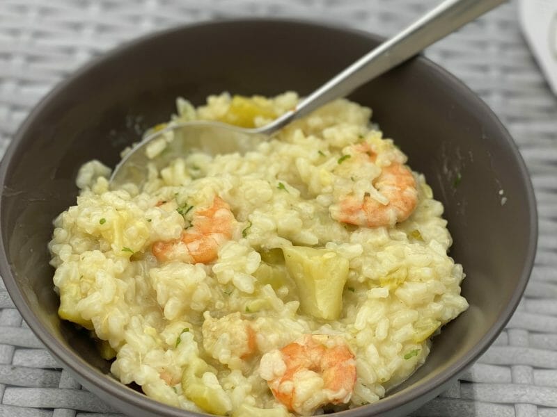 Cliquez pour zoomer ! Risotto courgettes et crevettes Thermomix par Orely77