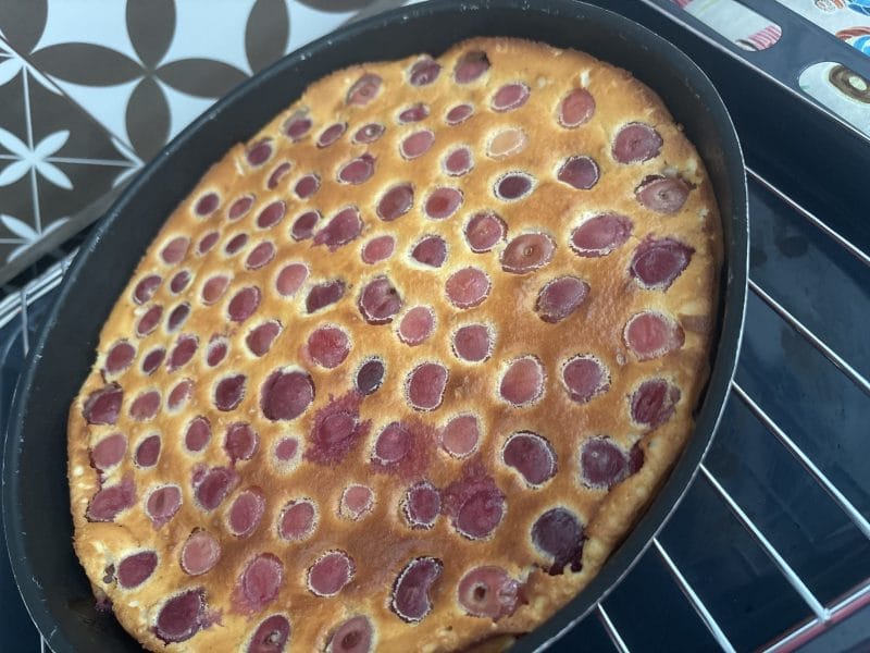 Cliquez pour zoomer ! Clafoutis aux cerises Thermomix par Corinne46