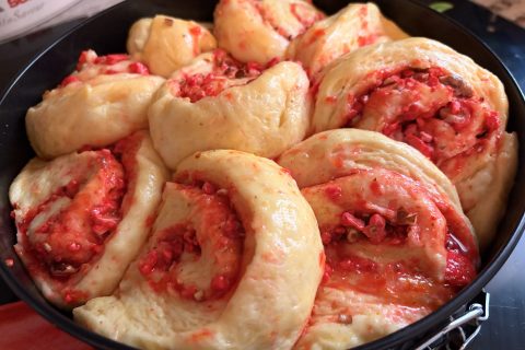 Cliquez pour zoomer ! Brioche aux pralines roses Thermomix par cattchique