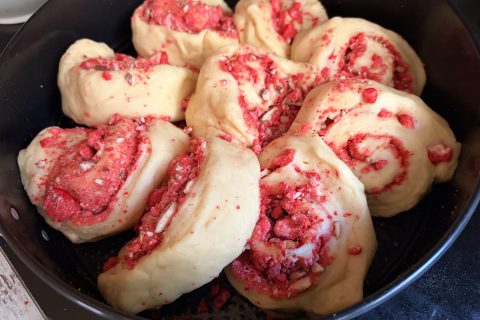 Cliquez pour zoomer ! Brioche aux pralines roses Thermomix par cattchique