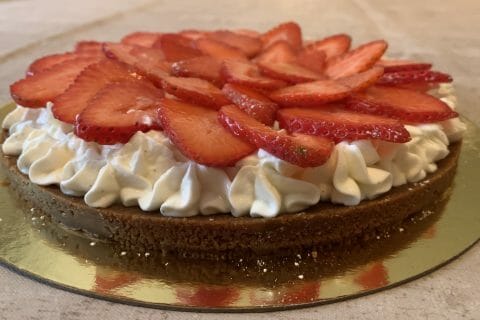 Cliquez pour zoomer ! Tarte aux fraises sans cuisson Thermomix par cattchique