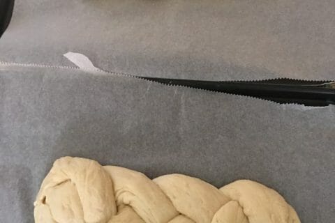 Cliquez pour zoomer ! Brioche tressée à la mie filante au Thermomix