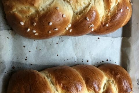 Cliquez pour zoomer ! Brioche tressée à la mie filante au Thermomix
