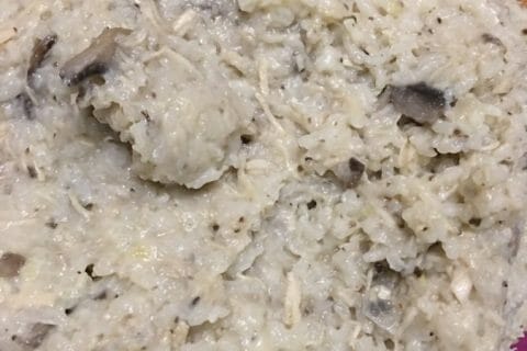 Cliquez pour zoomer ! Risotto poulet et champignons au Thermomix
