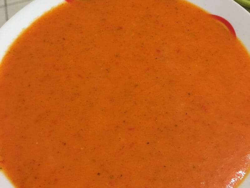 Cliquez pour zoomer ! Velouté de poivrons Thermomix par cattchique
