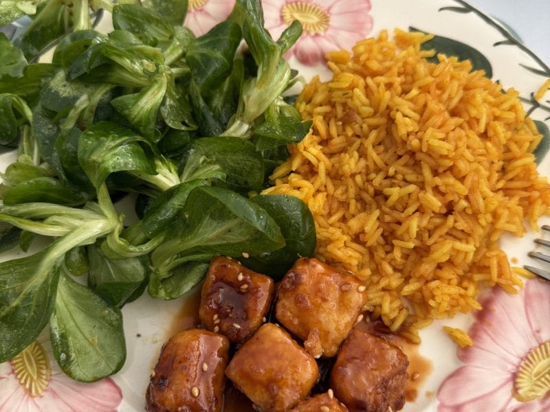 Cliquez pour zoomer ! Tofu sauté aux graines de sésame Thermomix par loutse