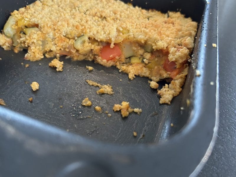 Cliquez pour zoomer ! Crumble aux légumes provençaux Thermomix par loutse