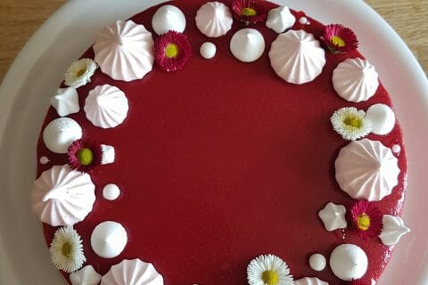 Cliquez pour zoomer ! Bavarois aux framboises Thermomix par Amande