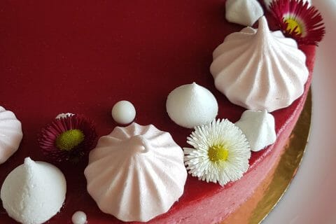Cliquez pour zoomer ! Bavarois aux framboises Thermomix par Amande