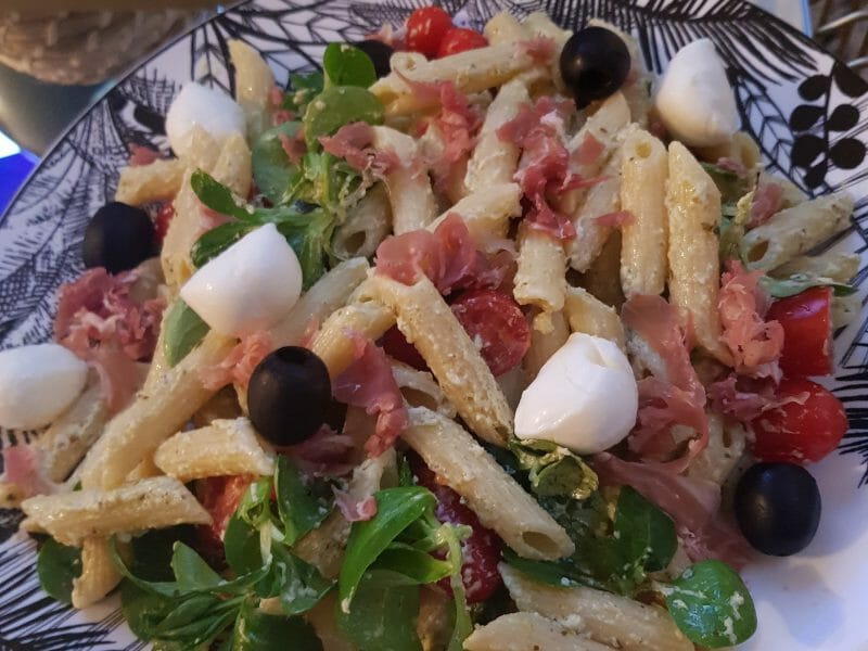 Cliquez pour zoomer ! Salade de penne à l’italienne Thermomix par MorganAbad
