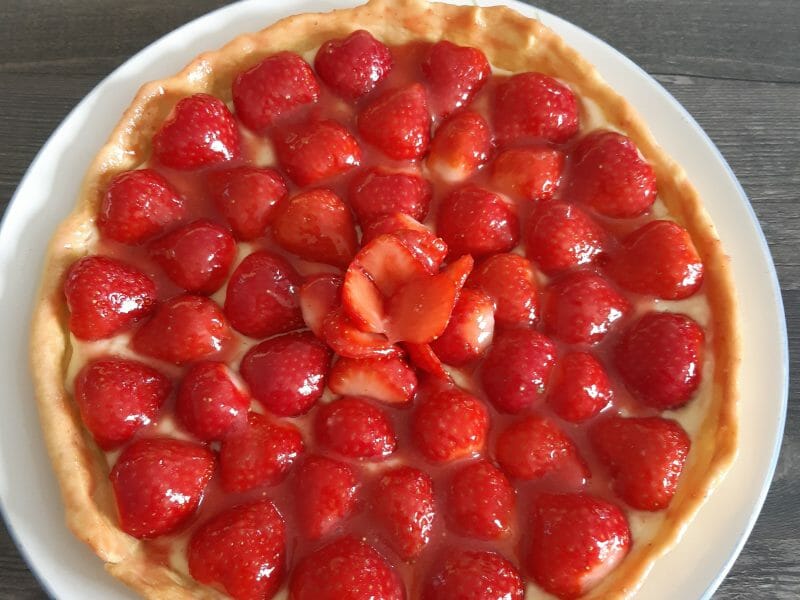 Cliquez pour zoomer ! Tarte aux fraises Thermomix par Stephanielaf
