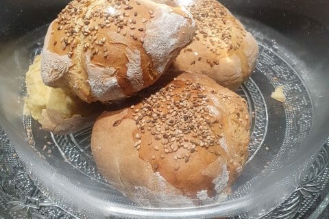 Cliquez pour zoomer ! Pains hamburger Thermomix par Julieléa