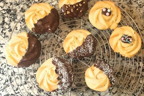 Cliquez pour zoomer ! Sablés à la presse à biscuits Thermomix par Kechmomix