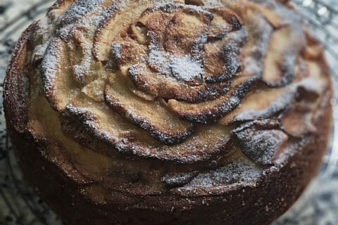 Cliquez pour zoomer ! Gâteau à la semoule et aux pommes Thermomix par Kechmomix