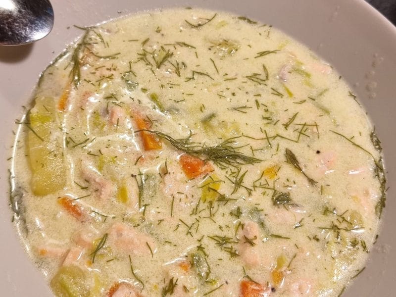 Cliquez pour zoomer ! Soupe de saumon à la finlandaise Thermomix par Lisou5457