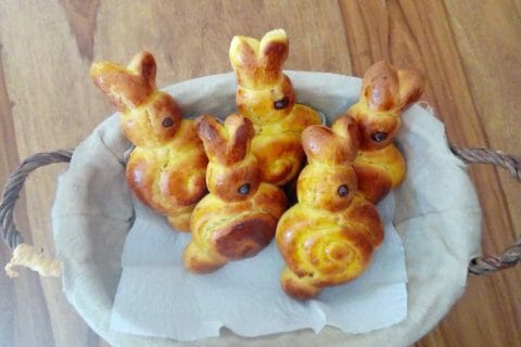 Cliquez pour zoomer ! Brioches lapin de Pâques au Thermomix