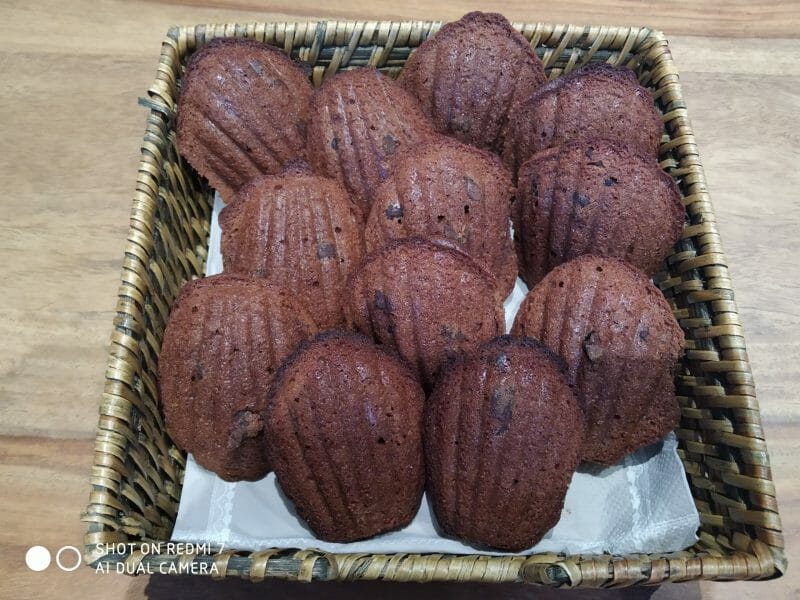 Cliquez pour zoomer ! Madeleines au chocolat Thermomix par christine 84