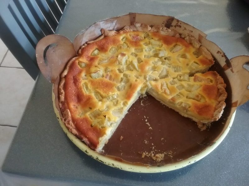 Cliquez pour zoomer ! Tarte à la rhubarbe Thermomix par Rolande