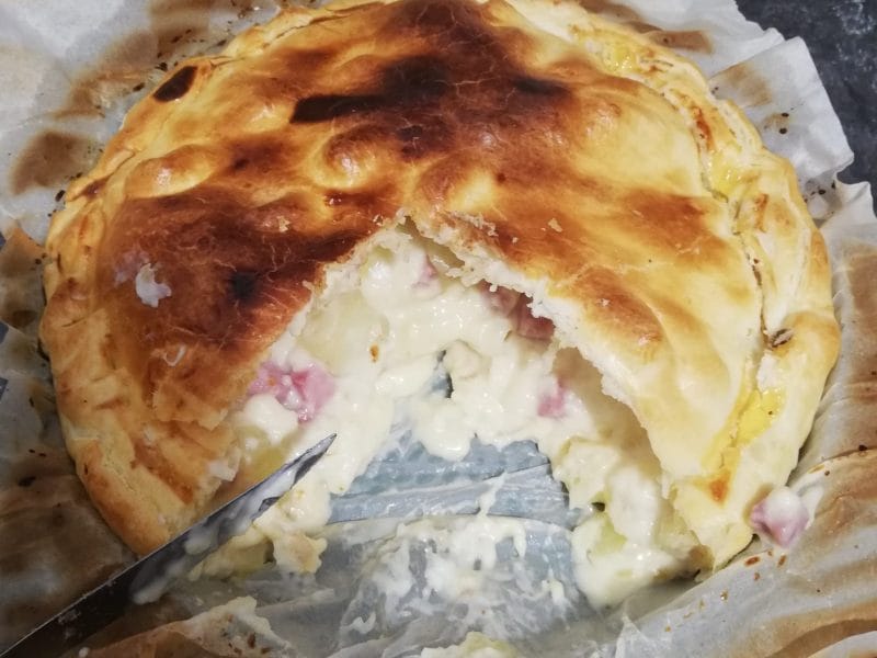 Cliquez pour zoomer ! Tourte lardons et comté Thermomix par mag