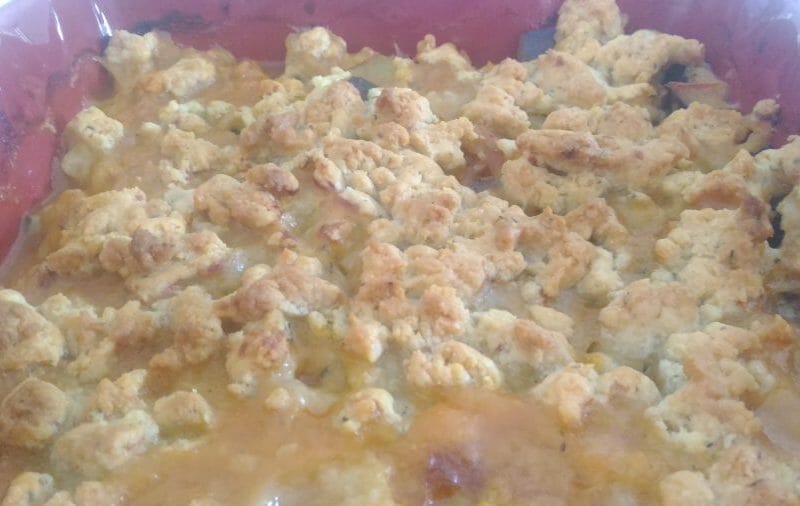 Cliquez pour zoomer ! Crumble aux légumes provençaux Thermomix par Boulinette