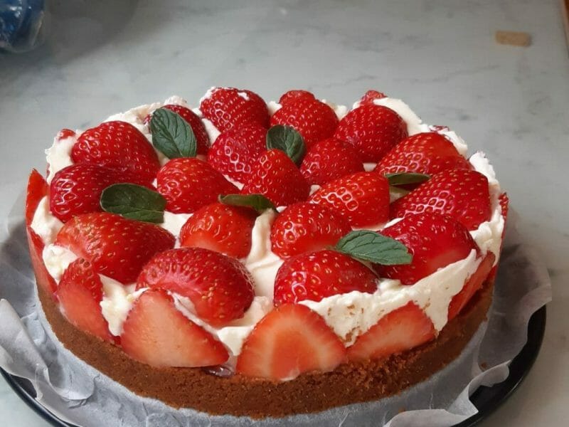 Cliquez pour zoomer ! Tarte aux fraises sans cuisson Thermomix par Laurence_3