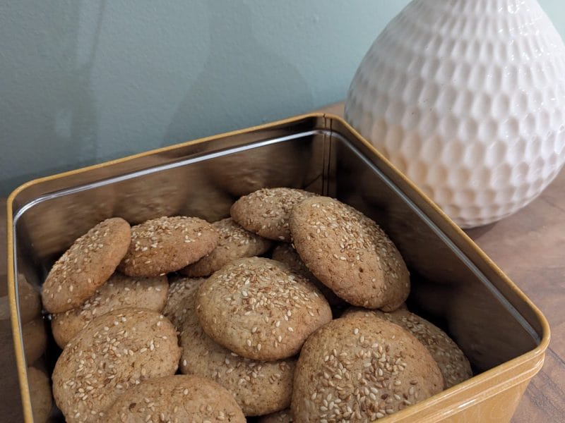 Cliquez pour zoomer ! Biscuits au sésame Thermomix par Angychoco