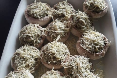 Cliquez pour zoomer ! Champignons farcis Thermomix par Marie