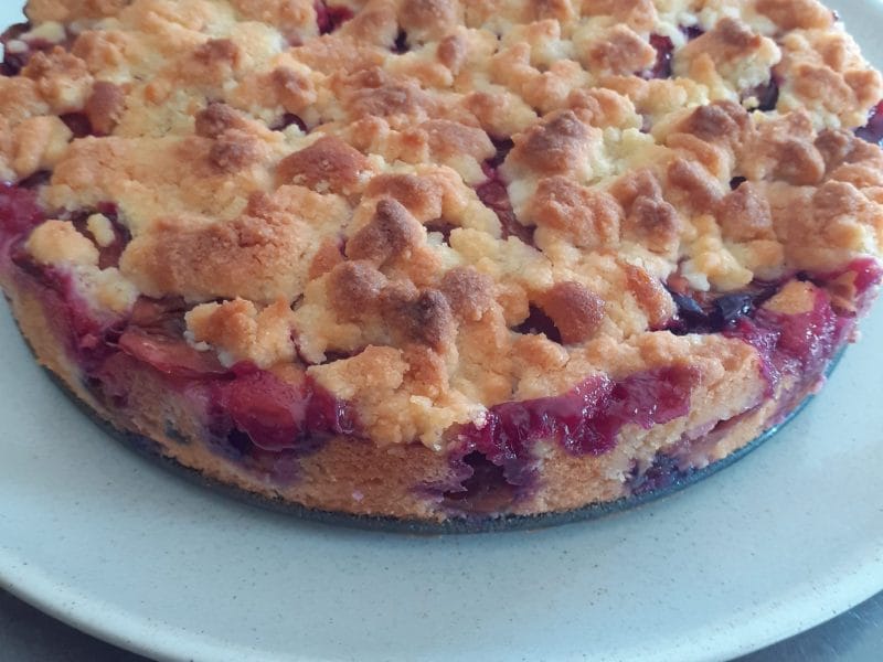 Cliquez pour zoomer ! Crumb cake aux prunes Thermomix par bri_11