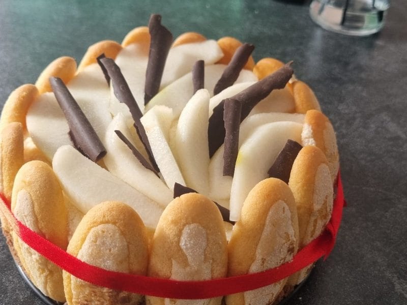 Cliquez pour zoomer ! Charlotte poire chocolat Thermomix par sandra_985