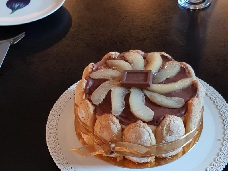 Charlotte poire chocolat au Thermomix - Cookomix